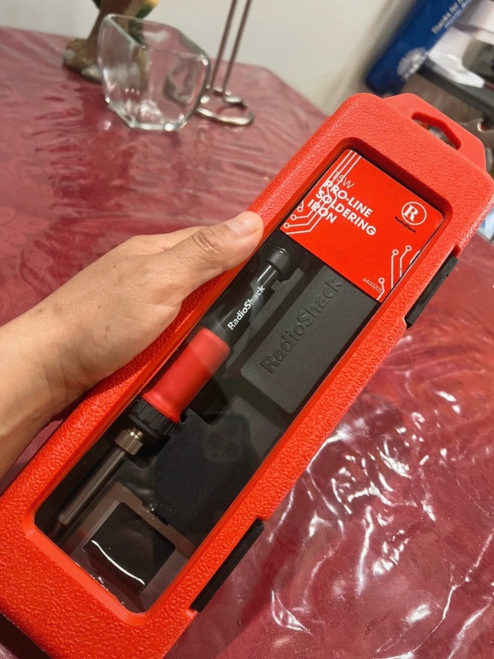 RadioShack Red Cordless Soldering Iron Kit